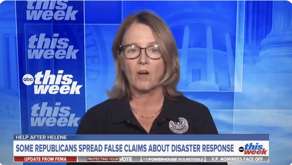 (WATCH) FEMA says that criticism of how they are handling Helene recovery is “DANGEROUS” and people need to stop spreading “false narratives”